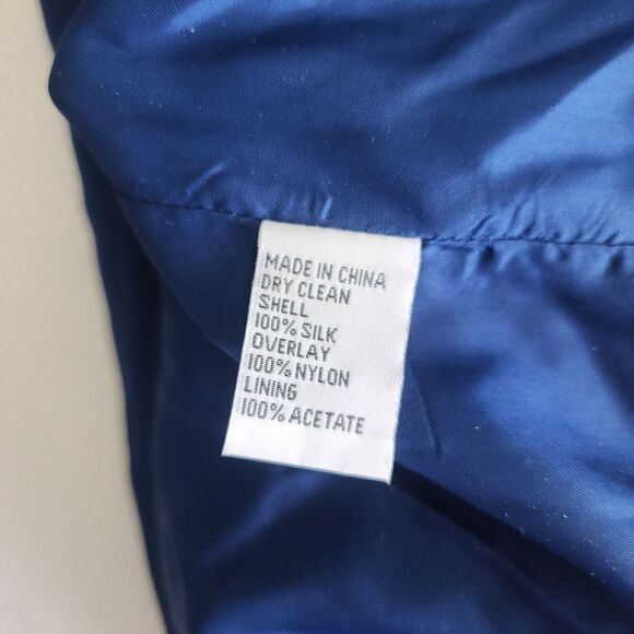 Talbots silk evening beaded sequined maxi mother of the bride dress - Picture 13 of 14